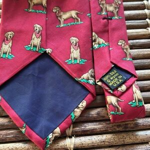 Chocolate Labrador Silk Tie by Alynn Neckwear – Made in USA